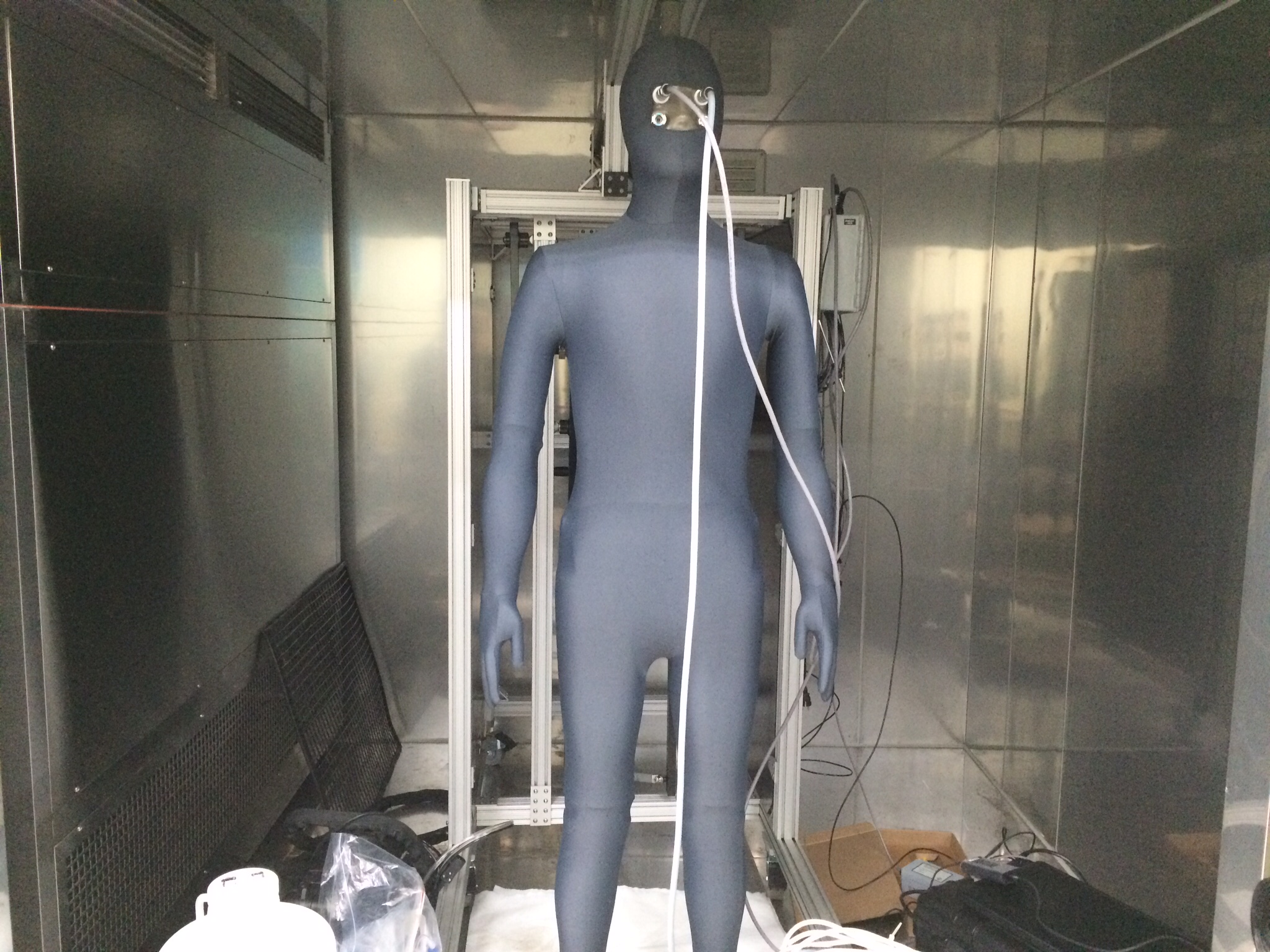 아웃도어 제품의 체온보호안전성 측정시스템