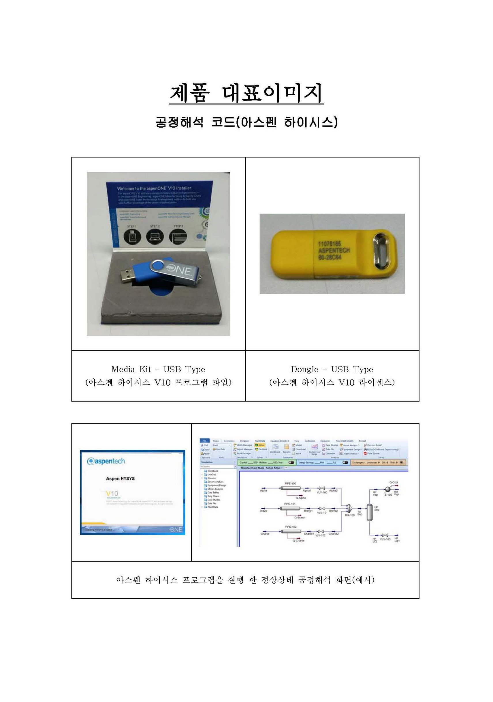 공정 해석 코드(아스펜 하이시스)