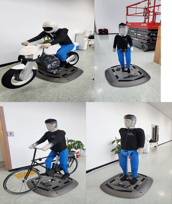 소프트 보행자 및 차량 더미 시스템